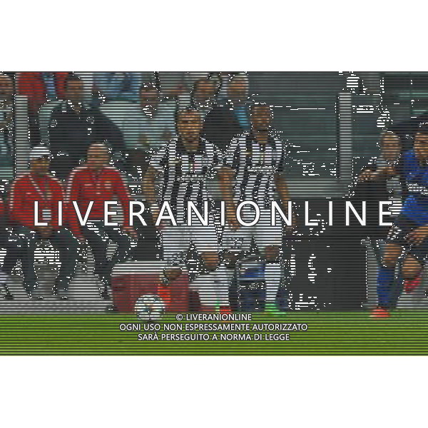 Arturo VIDAL / Patrice EVRA - 14.04.2015 - Juventus Turin / Monaco - 1/4Finale aller Champions League Photo : Jean Paul Thomas / Icon Sport AG ALDO LIVERANI SAS ONLY ITALY