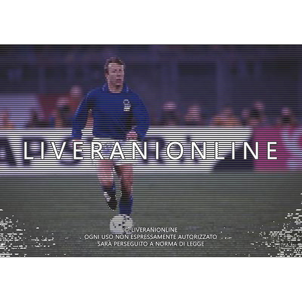 RETROSPETTIVA MANNINI MORENO CALCIATORE NELLA FOTO MANNINI MORENO CON LA MAGLIA DELLA NAZIONALE ITALIANA AG ALDO LIVERANI SAS