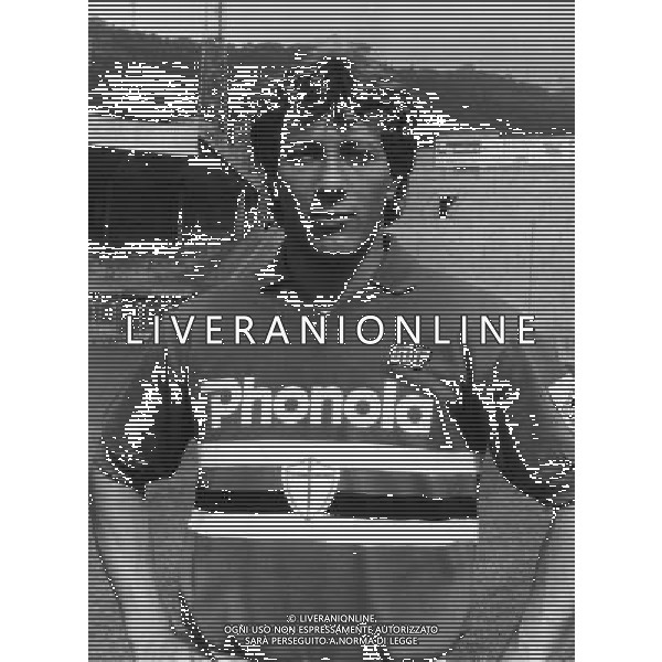RETROSPETTIVA MANNINI MORENO CALCIATORE NELLA FOTO MANNINI MORENO CON LA MAGLIA DELLA SAMPDORIA AG ALDO LIVERANI SAS