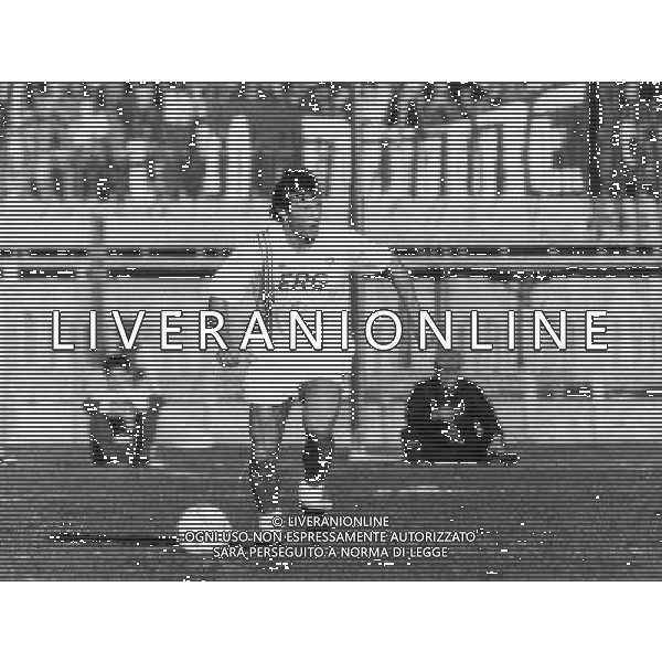 RETROSPETTIVA MANNINI MORENO CALCIATORE NELLA FOTO MANNINI MORENO CON LA MAGLIA DELLA SAMPDORIA AG ALDO LIVERANI SAS