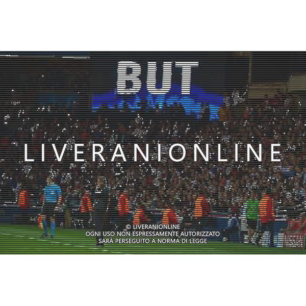 Illustration Tableau Affichage But - Laurent BLANC - 15.04.2015 - Paris Saint Germain / Barcelone - 1/4Finale Aller Champions League Photo : Dave Winter / Icon Sport AG ALDO LIVERANI SAS ONLY ITALY