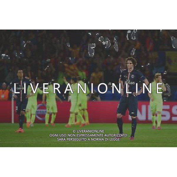 Deception PSG - Adrien Rabiot - 15.04.2015 - Paris Saint Germain / Barcelone - 1/4Finale Aller Champions League Photo : Dave Winter / Icon Sport AG ALDO LIVERANI SAS ONLY ITALY