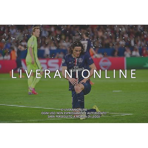 Deception Edinson CAVANI - 15.04.2015 - Paris Saint Germain / Barcelone - 1/4Finale Aller Champions League Photo : Dave Winter / Icon Sport AG ALDO LIVERANI SAS ONLY ITALY