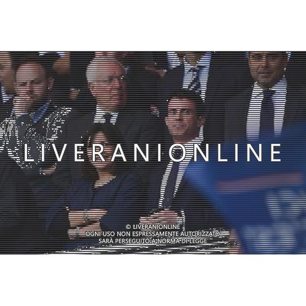 Anne HIDALGO / Manuel VALLS - 15.04.2015 - Paris Saint Germain / Barcelone - 1/4Finale Aller Champions League Photo : Dave Winter / Icon Sport AG ALDO LIVERANI SAS ONLY ITALY