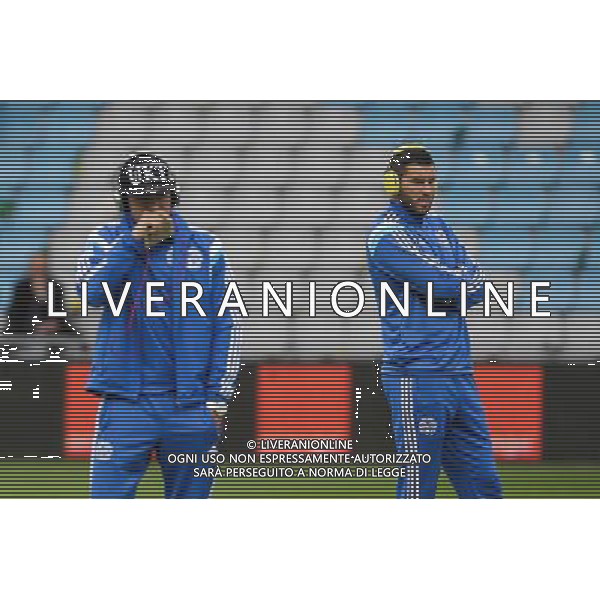 Andre Pierre GIGNAC / Florian THAUVIN - 17.04.2015 - Nantes / Marseille - 33eme journee de Ligue 1 Photo : Vincent Michel / Icon Sport /Agenzia Aldo Liverani sas - ITALY ONLY - EDITORIAL USE ONLY
