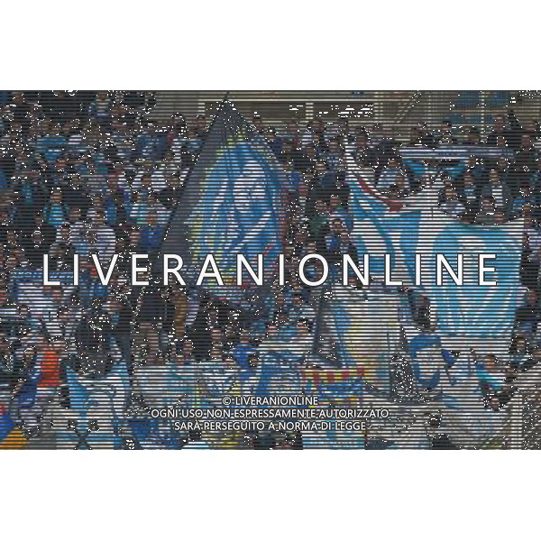 Supporters Marseille - 17.04.2015 - Nantes / Marseille - 33eme journee de Ligue 1 Photo : Vincent Michel / Icon Sport /Agenzia Aldo Liverani sas - ITALY ONLY - EDITORIAL USE ONLY