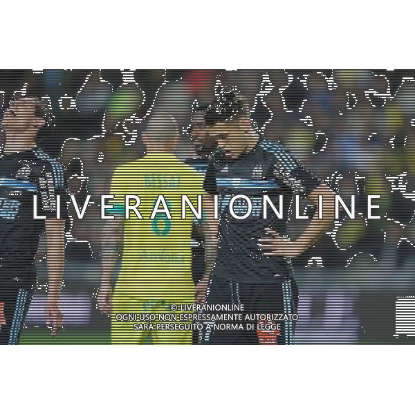 Florian THAUVIN / Lucas OCAMPOS - 17.04.2015 - Nantes / Marseille - 33eme journee de Ligue 1 Photo : Vincent Michel / Icon Sport /Agenzia Aldo Liverani sas - ITALY ONLY - EDITORIAL USE ONLY