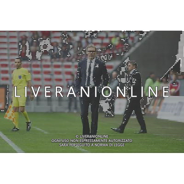 Laurent BLANC - 18.04.2015 - Nice / Paris Saint Germain - 33eme journee de Ligue 1 Photo : Serge Haouzi / Icon Sport AG ALDO LIVERANI SAS ONLY ITALY