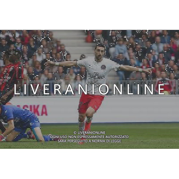 Joie PSG - Javier PASTORE - 18.04.2015 - Nice / Paris Saint Germain - 33eme journee de Ligue 1 Photo : Serge Haouzi / Icon Sport AG ALDO LIVERANI SAS ONLY ITALY