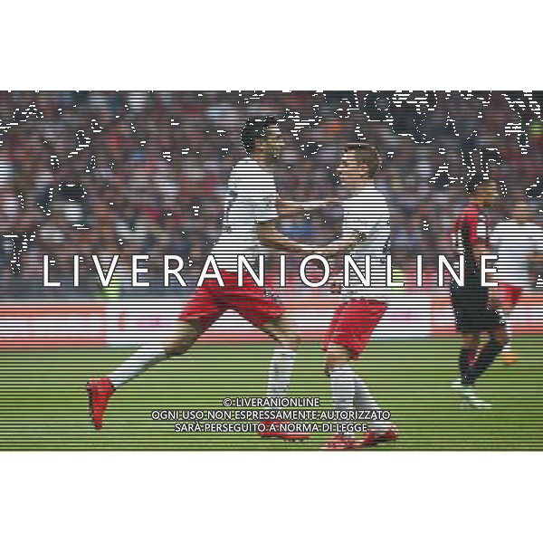Joie PSG - Javier PASTORE - 18.04.2015 - Nice / Paris Saint Germain - 33eme journee de Ligue 1 Photo : Serge Haouzi / Icon Sport AG ALDO LIVERANI SAS ONLY ITALY