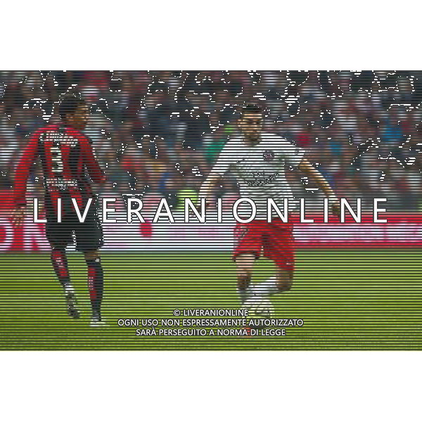 Javier PASTORE - 18.04.2015 - Nice / Paris Saint Germain - 33eme journee de Ligue 1 Photo : Serge Haouzi / Icon Sport /Agenzia Aldo Liverani sas - ITALY ONLY - EDITORIAL USE ONLY