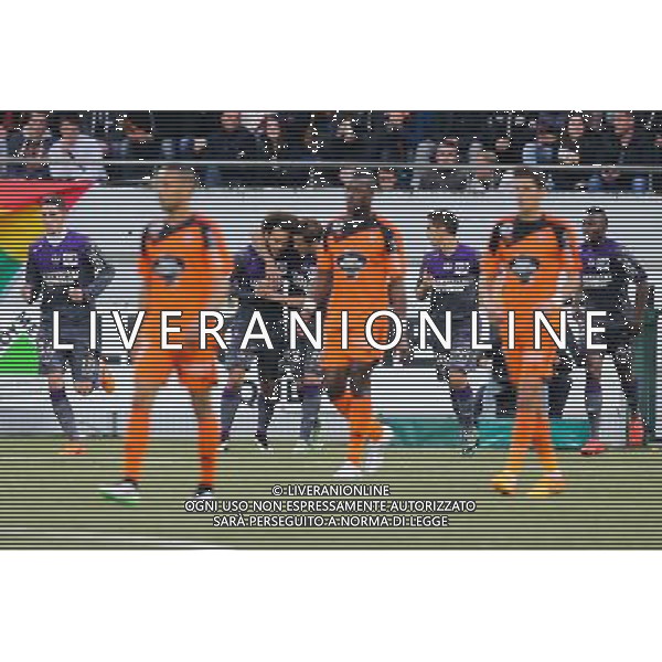 Joie Martin BRAITHWAITE - Deception Lorient - 18.04.2015 - Lorient / Toulouse - 33eme journee de Ligue 1 Photo : Vincent Michel / Icon Sport /Agenzia Aldo Liverani sas - ITALY ONLY - EDITORIAL USE ONLY