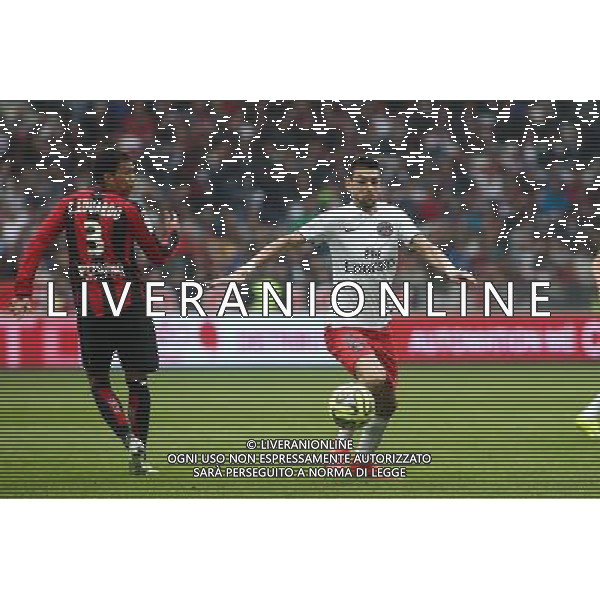 Javier PASTORE - 18.04.2015 - Nice / Paris Saint Germain - 33eme journee de Ligue 1 Photo : Serge Haouzi / Icon Sport AG ALDO LIVERANI SAS ONLY ITALY