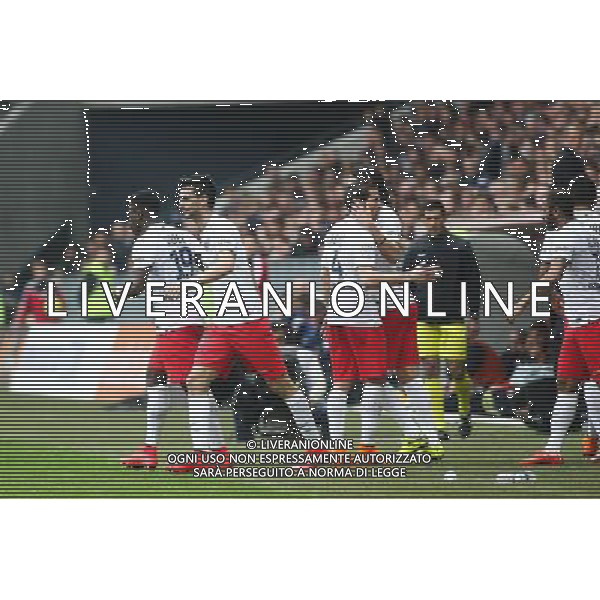 Joie Javier PASTORE - 18.04.2015 - Nice / Paris Saint Germain - 33eme journee de Ligue 1 Photo : Serge Haouzi / Icon Sport AG ALDO LIVERANI SAS ONLY ITALY