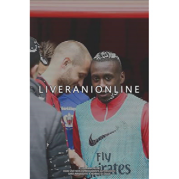 Mathieu BODMER / Blaise MATUIDI - 18.04.2015 - Nice / Paris Saint Germain - 33eme journee de Ligue 1 Photo : Serge Haouzi / Icon Sport AG ALDO LIVERANI SAS ONLY ITALY