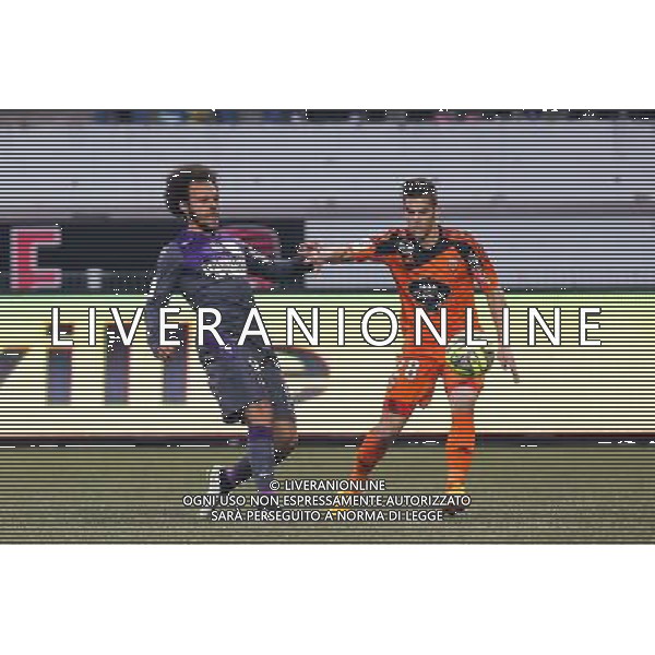 Martin BRAITHWAITE / Maxime BARTHELME - 18.04.2015 - Lorient / Toulouse - 33eme journee de Ligue 1 Photo : Vincent Michel / Icon Sport /Agenzia Aldo Liverani sas - ITALY ONLY - EDITORIAL USE ONLY