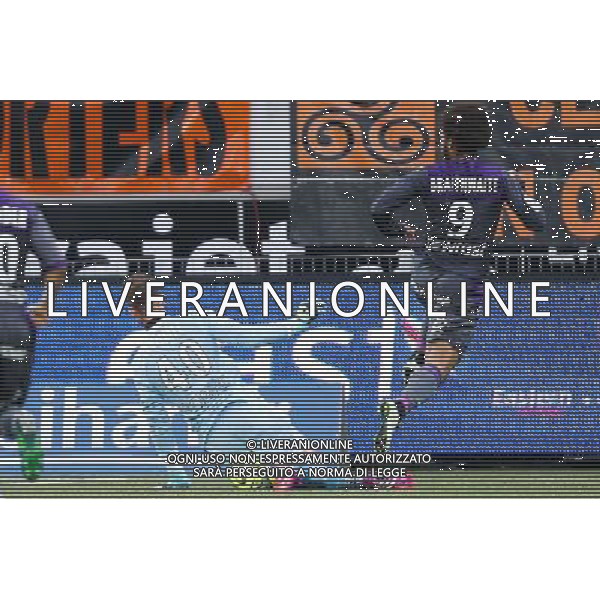 Martin BRAITHWAITE / Benjamin LECOMTE - 18.04.2015 - Lorient / Toulouse - 33eme journee de Ligue 1 Photo : Vincent Michel / Icon Sport /Agenzia Aldo Liverani sas - ITALY ONLY - EDITORIAL USE ONLY