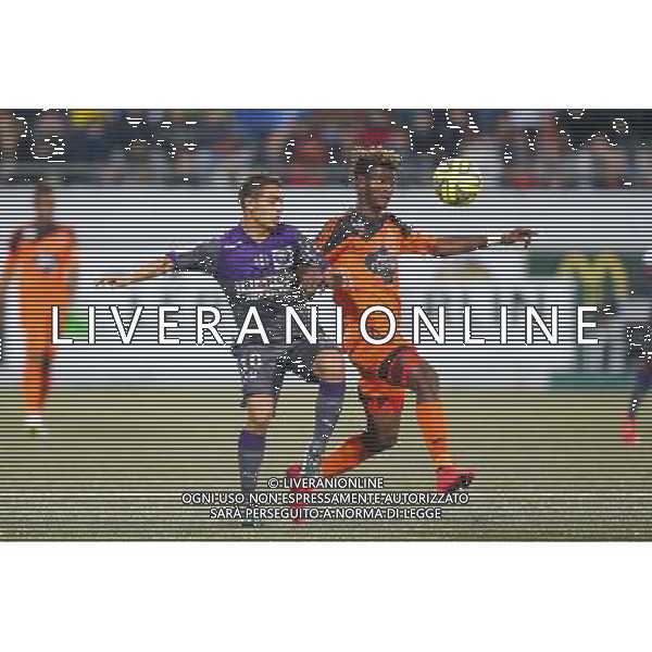 Wissam BEN YEDDER / Didier NDONG - 18.04.2015 - Lorient / Toulouse - 33eme journee de Ligue 1 Photo : Vincent Michel / Icon Sport /Agenzia Aldo Liverani sas - ITALY ONLY - EDITORIAL USE ONLY