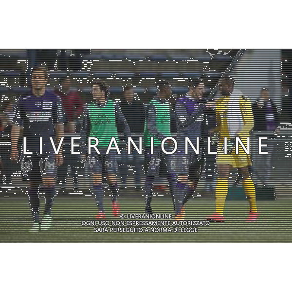 Joie Yann BODIGER / Ali AHAMADA - 18.04.2015 - Lorient / Toulouse - 33eme journee de Ligue 1 Photo : Vincent Michel / Icon Sport /Agenzia Aldo Liverani sas - ITALY ONLY - EDITORIAL USE ONLY