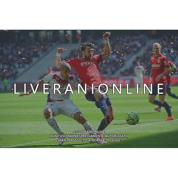 Marko BASA / Wahbi KHAZRI - 19.04.2015 - Lille / Bordeaux - 33eme journee de Ligue 1 Photo : Dave Winter / Icon Sport /Agenzia Aldo Liverani sas - ITALY ONLY - EDITORIAL USE ONLY