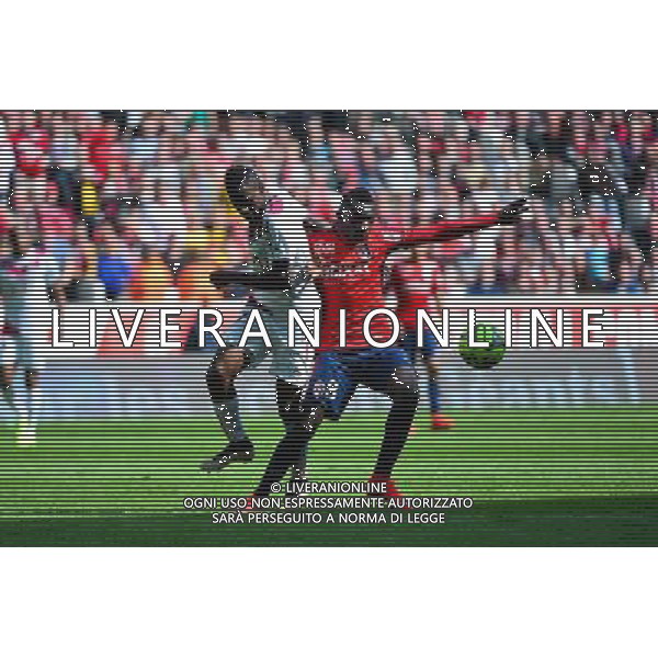 Adama TRAORE / Lamine SANE - 19.04.2015 - Lille / Bordeaux - 33eme journee de Ligue 1 Photo : Dave Winter / Icon Sport /Agenzia Aldo Liverani sas - ITALY ONLY - EDITORIAL USE ONLY