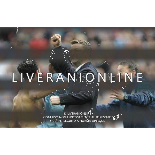 Aston Villa manager Tim Sherwood celebrates getting his team to the FA Cup final Photographer Ian Cook/CameraSport Football - The FA Cup Semi-Final - Aston Villa v Liverpool - Sunday 19th April 2015 - Wembley - London © CameraSport - 43 Linden Ave. Countesthorpe. Leicester. England. LE8 5PG - Tel: +44 (0) 116 277 4147 - admin@camerasport.com - www.camerasport.com /Agenzia Aldo Liverani Sas - ITALY ONLY - EDITORIAL USE ONLY