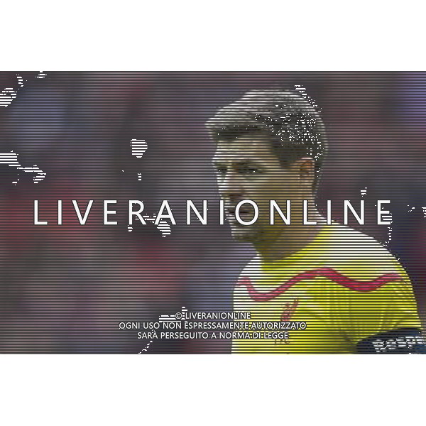 Liverpool\'s Steven Gerrard during today\'s match Photographer Craig Mercer/CameraSport Football - The FA Cup Semi-Final - Aston Villa v Liverpool - Sunday 19th April 2015 - Wembley - London © CameraSport - 43 Linden Ave. Countesthorpe. Leicester. England. LE8 5PG - Tel: +44 (0) 116 277 4147 - admin@camerasport.com - www.camerasport.com /Agenzia Aldo Liverani Sas - ITALY ONLY - EDITORIAL USE ONLY
