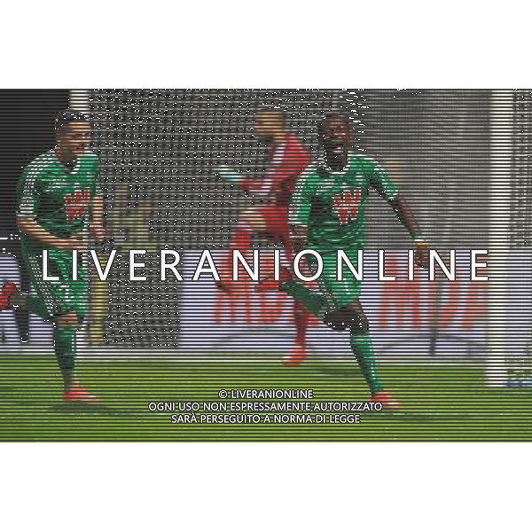 Joie Max Alain GRADEL - 19.04.2015 - Lyon / Saint Etienne - 33eme journee de Ligue 1 Photo : Jean Paul Thomas / Icon Sport AG ALDO LIVERANI SAS ONLY ITALY