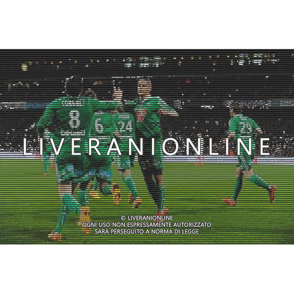 Joie Romain HAMOUNA - 19.04.2015 - Lyon / Saint Etienne - 33eme journee de Ligue 1 Photo : Jean Paul Thomas / Icon Sport AG ALDO LIVERANI SAS ONLY ITALY