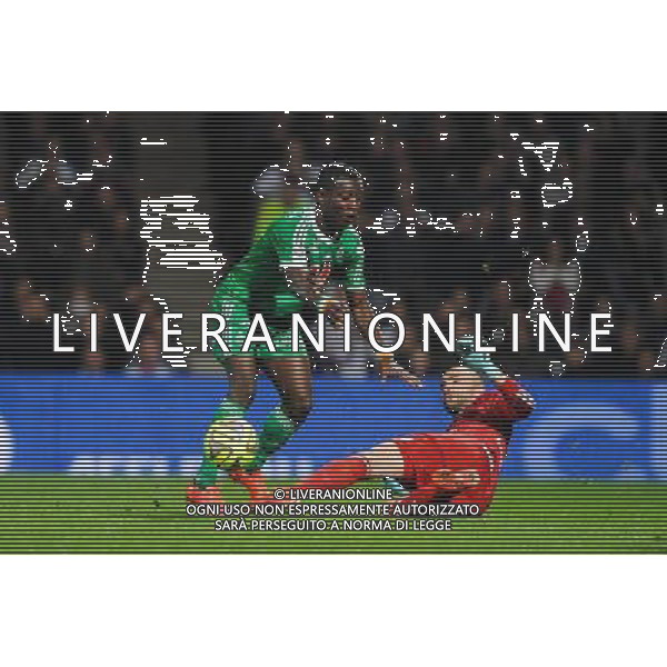 Max Alain GRADEL / Anthony LOPES - 19.04.2015 - Lyon / Saint Etienne - 33eme journee de Ligue 1 Photo : Jean Paul Thomas / Icon Sport AG ALDO LIVERANI SAS ONLY ITALY