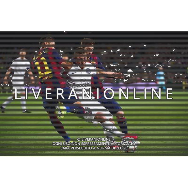 NEYMAR JR / Marco VERRATTI / Lionel MESSI - 21.04.2015 - Barcelone / Paris Saint Germain - 1/4Finale Retour Champions League Photo : Dave Winter / Icon Sport AG ALDO LIVERANI SAS ONLY ITALY