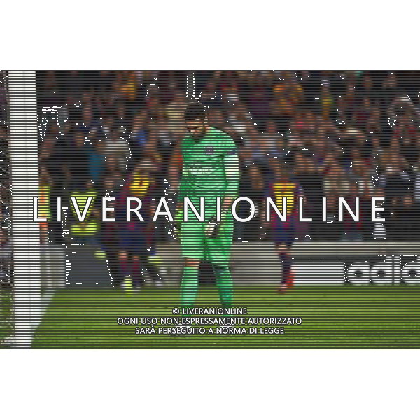 Deception Salvatore SIRIGU / Joie Barcelone - 21.04.2015 - Barcelone / Paris Saint Germain - 1/4Finale Retour Champions League Photo : Dave Winter / Icon Sport AG ALDO LIVERANI SAS ONLY ITALY