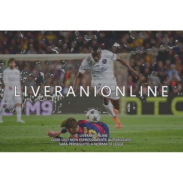 Blaise MATUIDI / Gerard PIQUE - 21.04.2015 - Barcelone / Paris Saint Germain - 1/4Finale Retour Champions League Photo : Dave Winter / Icon Sport AG ALDO LIVERANI SAS ONLY ITALY