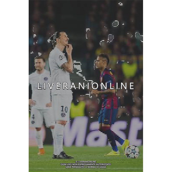 Deception Zlatan Ibrahimovic - 21.04.2015 - Barcelone / Paris Saint Germain - 1/4Finale Retour Champions League Photo : Stiller / Bildbyran / Icon Sport AG ALDO LIVERANI SAS ONLY ITALY