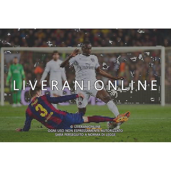 Blaise MATUIDI / Gerard PIQUE - 21.04.2015 - Barcelone / Paris Saint Germain - 1/4Finale Retour Champions League Photo : Dave Winter / Icon Sport AG ALDO LIVERANI SAS ONLY ITALY