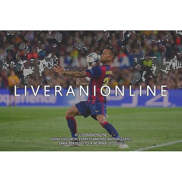 Dani ALVES - 21.04.2015 - Barcelone / Paris Saint Germain - 1/4Finale Retour Champions League Photo : Dave Winter / Icon Sport AG ALDO LIVERANI SAS ONLY ITALY