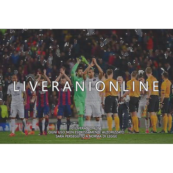 Deception MARQUINHOS - 21.04.2015 - Barcelone / Paris Saint Germain - 1/4Finale Retour Champions League Photo : Dave Winter / Icon Sport AG ALDO LIVERANI SAS ONLY ITALY