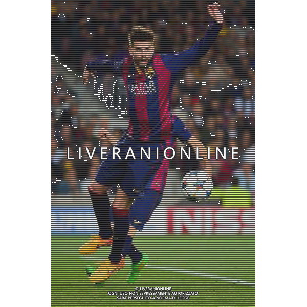 Gerard PIQUE - 21.04.2015 - Barcelone / Paris Saint Germain - 1/4Finale Retour Champions League Photo : Dave Winter / Icon Sport AG ALDO LIVERANI SAS ONLY ITALY