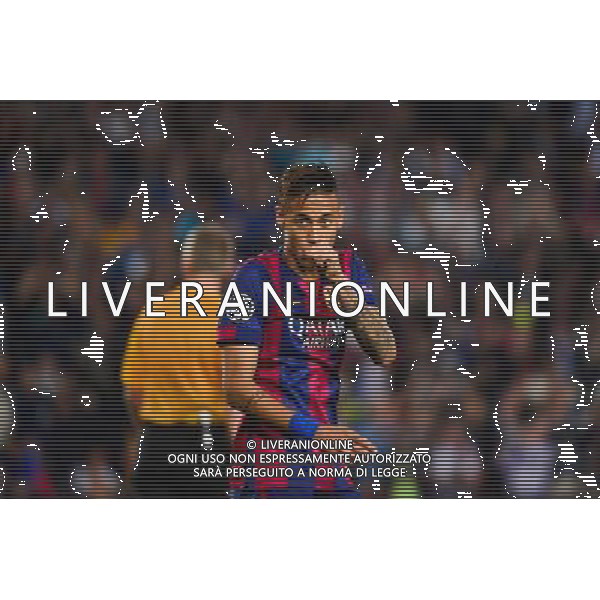Joie NEYMAR - 21.04.2015 - Barcelone / Paris Saint Germain - 1/4Finale Retour Champions League Photo : Dave Winter / Icon Sport AG ALDO LIVERANI SAS ONLY ITALY