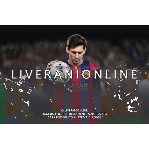 Lionel MESSI - 21.04.2015 - Barcelone / Paris Saint Germain - 1/4Finale Retour Champions League Photo : Dave Winter / Icon Sport AG ALDO LIVERANI SAS ONLY ITALY
