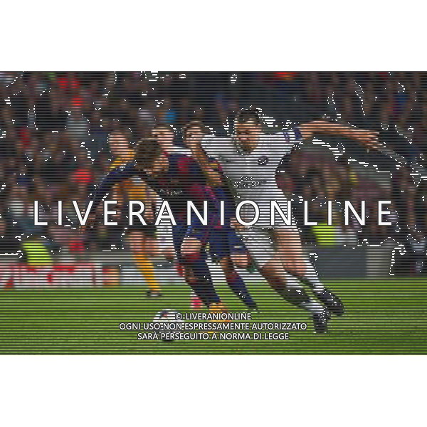 Zlatan IBRAHIMOVIC / Gerard PIQUE - 21.04.2015 - Barcelone / Paris Saint Germain - 1/4Finale Retour Champions League Photo : Dave Winter / Icon Sport AG ALDO LIVERANI SAS ONLY ITALY