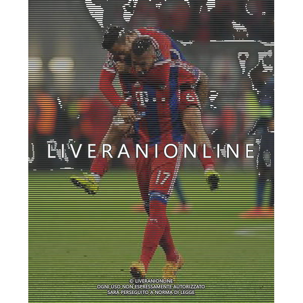 firo Fu§ball,Fussball, 21.04.2015 Uefa Champions League, CL, Saison 2014/2015 Viertelfinale RŸckspiel, FC Bayern MŸnchen, Muenchen, FCB, - FC Porto, 6 : 1, Jubel, jubeln, Gestik, Abschlu§jubel, FC Bayern, Jerome Boateng, Bayern, und, Thiago Alcantara do Nascimento, Bayern, $worldrightsEs gelten unsere AGB, einsehbar auf www.firosportphoto.de copyright by firo sportphoto: Coesfelder Str.207 48249 DŸlmen www.firosportphoto.de mail@firosportphoto.de (V o l k s b a n k B o c h u m - W i t t e n ) BLZ.: 430 601 29 Kt. Nr.: 341 117 100 Tel:Ê 02594 - 9916004 Fax:Ê02594 - 9916005 AG ALDO LIVERANI SAS ONLY ITALY