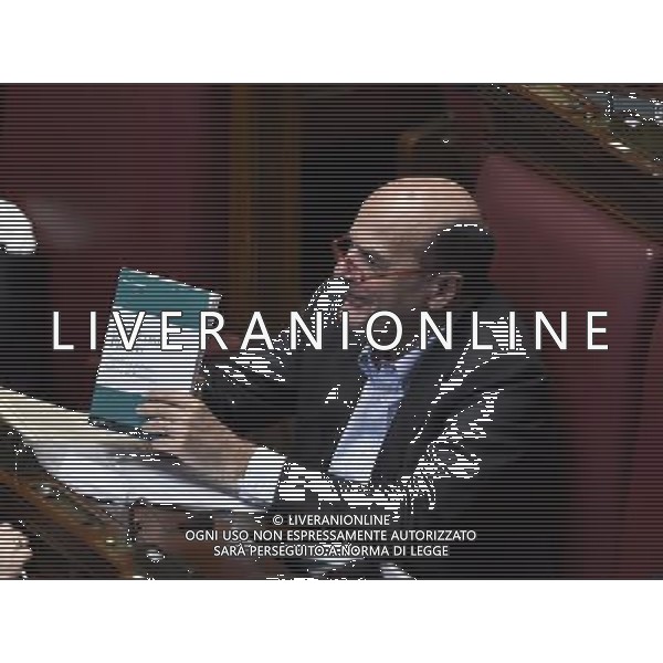 Comunicazione del Premier Matteo Renzi alla Camera e al Senato in vista del Consiglio Europeo Straordinario, Roma 22 aprile 2015 nella foto PierLuigi Bersani ©Corradetti/Agenzia Aldo Liverani sas