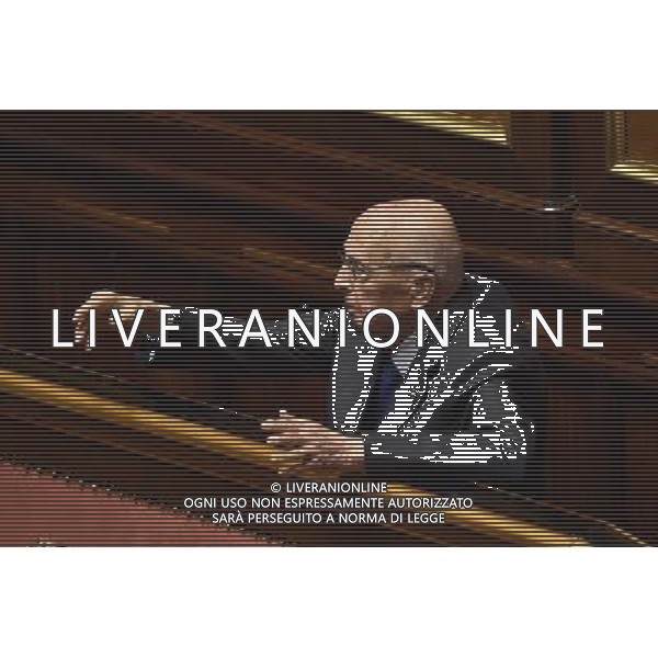 Comunicazione del Premier Matteo Renzi alla Camera e al Senato in vista del Consiglio Europeo Straordinario, Roma 22 aprile 2015 nella foto Giorgio Napolitano ©Corradetti/Agenzia Aldo Liverani sas
