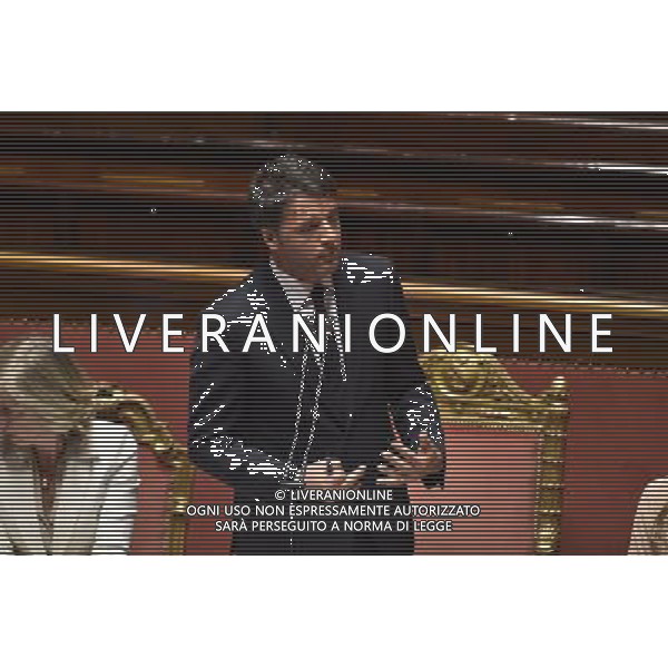Comunicazione del Premier Matteo Renzi alla Camera e al Senato in vista del Consiglio Europeo Straordinario, Roma 22 aprile 2015 nella foto Matteo Renzi ©Corradetti/Agenzia Aldo Liverani sas