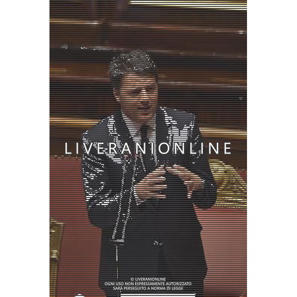 Comunicazione del Premier Matteo Renzi alla Camera e al Senato in vista del Consiglio Europeo Straordinario, Roma 22 aprile 2015 nella foto Matteo Renzi ©Corradetti/Agenzia Aldo Liverani sas