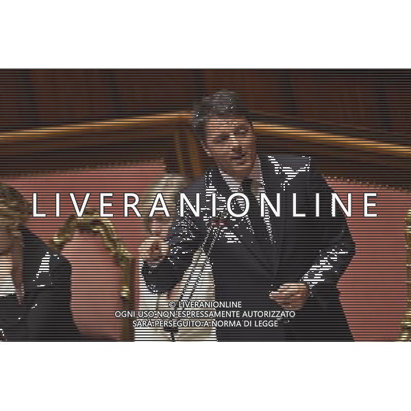 Comunicazione del Premier Matteo Renzi alla Camera e al Senato in vista del Consiglio Europeo Straordinario, Roma 22 aprile 2015 nella foto Matteo Renzi ©Corradetti/Agenzia Aldo Liverani sas