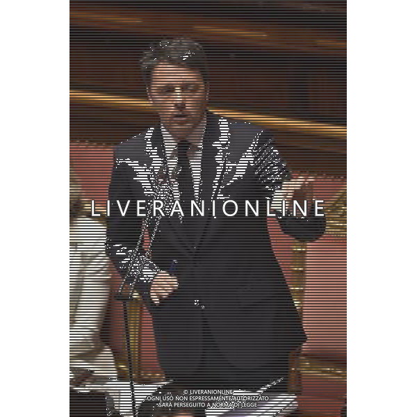 Comunicazione del Premier Matteo Renzi alla Camera e al Senato in vista del Consiglio Europeo Straordinario, Roma 22 aprile 2015 nella foto Matteo Renzi ©Corradetti/Agenzia Aldo Liverani sas