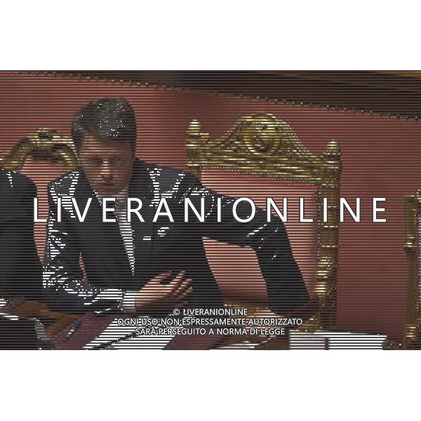 Comunicazione del Premier Matteo Renzi alla Camera e al Senato in vista del Consiglio Europeo Straordinario, Roma 22 aprile 2015 nella foto Matteo Renzi ©Corradetti/Agenzia Aldo Liverani sas