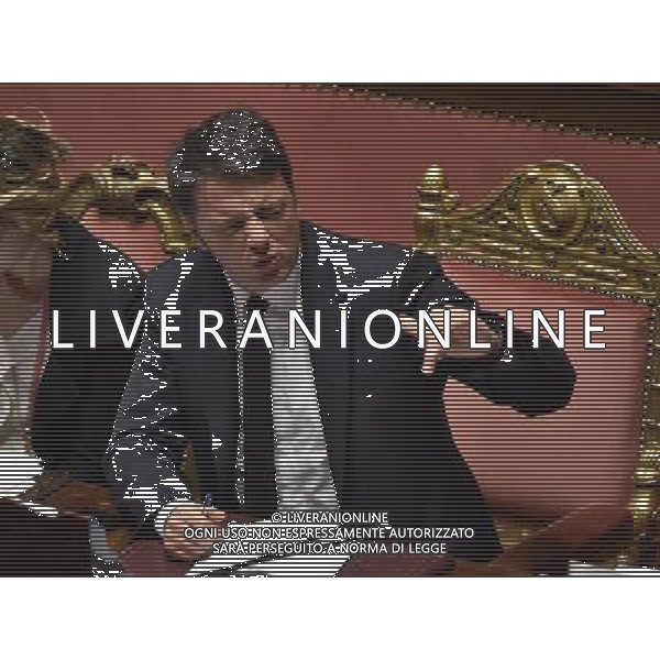Comunicazione del Premier Matteo Renzi alla Camera e al Senato in vista del Consiglio Europeo Straordinario, Roma 22 aprile 2015 nella foto Matteo Renzi ©Corradetti/Agenzia Aldo Liverani sas